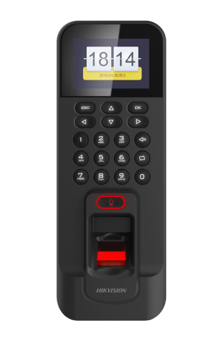 石家庄海康DS-K1T804B指纹门禁一体机